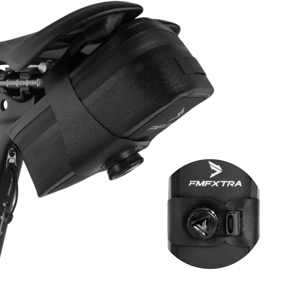 Saddle Bag Under Seat - กระเป๋าใต้เบาะจักรยาน กระเป๋าติดเบาะแบบมีสายรัด กระเป๋าจักรยานแบบล็อคด้วยลูกบิด กระเป๋าจักรยานกันน้ำ กระเป๋าใต้เบาะจักรยานแบบพกพา อุปกรณ์เสริมสำหรับจักรยาน