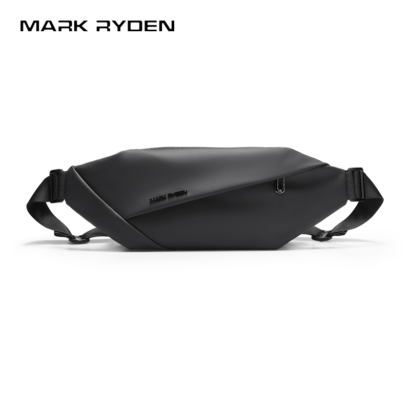 Cycling For Commute - MARK RYDEN กระเป๋าคาดเอวผู้ชายแบบสะพายข้างกันน้ำอ็อกซ์ฟอร์ดกระเป๋าคาดเอวหลายช่องกระเป๋าป้องกันการโจรกรรมแบบลำลองสำหรับการขี่จักรยาน