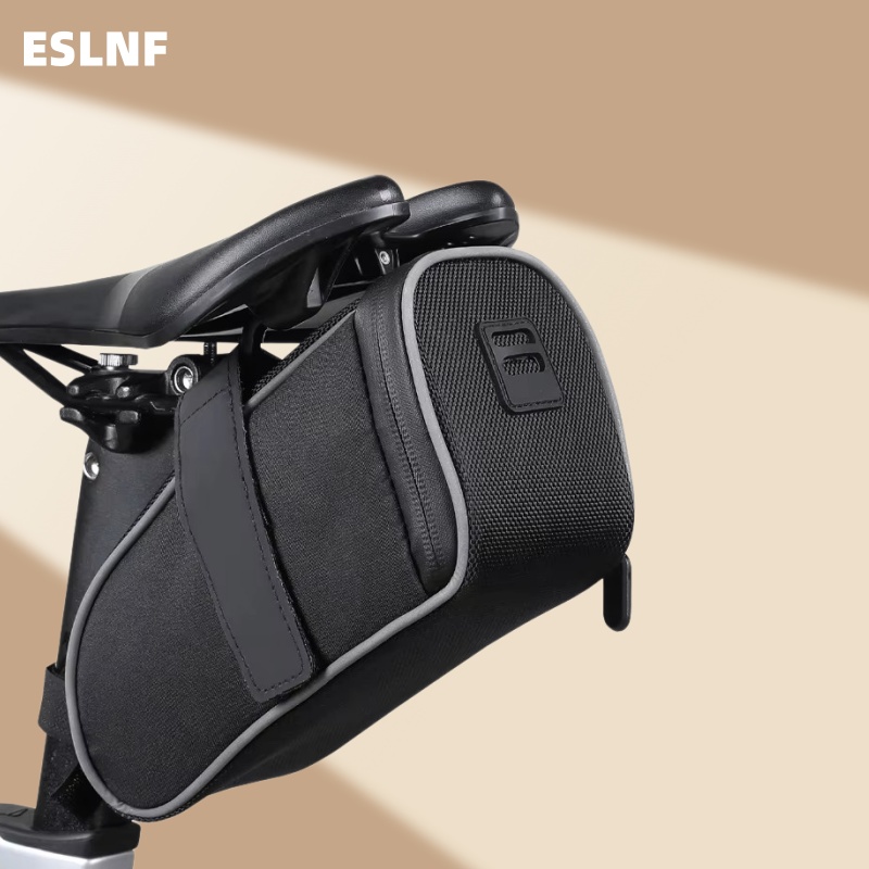 Saddle Bag Under Seat - ESLNF กระเป๋าอานจักรยานแบบพกพากระเป๋าท้ายจักรยานขนาดเล็กสะท้อนแสงใต้เบาะกระเป๋าจักรยานอุปกรณ์ปั่นจักรยาน