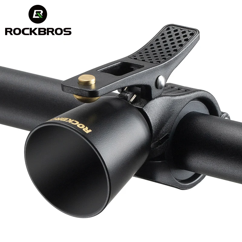 Bell Handlebar Ring - ROCKBROS กระดิ่งจักรยาน MTB จักรยานเสือภูเขาฮอร์นเดซิเบลสูงแหวนใสขี่จักรยาน Retro Crisp