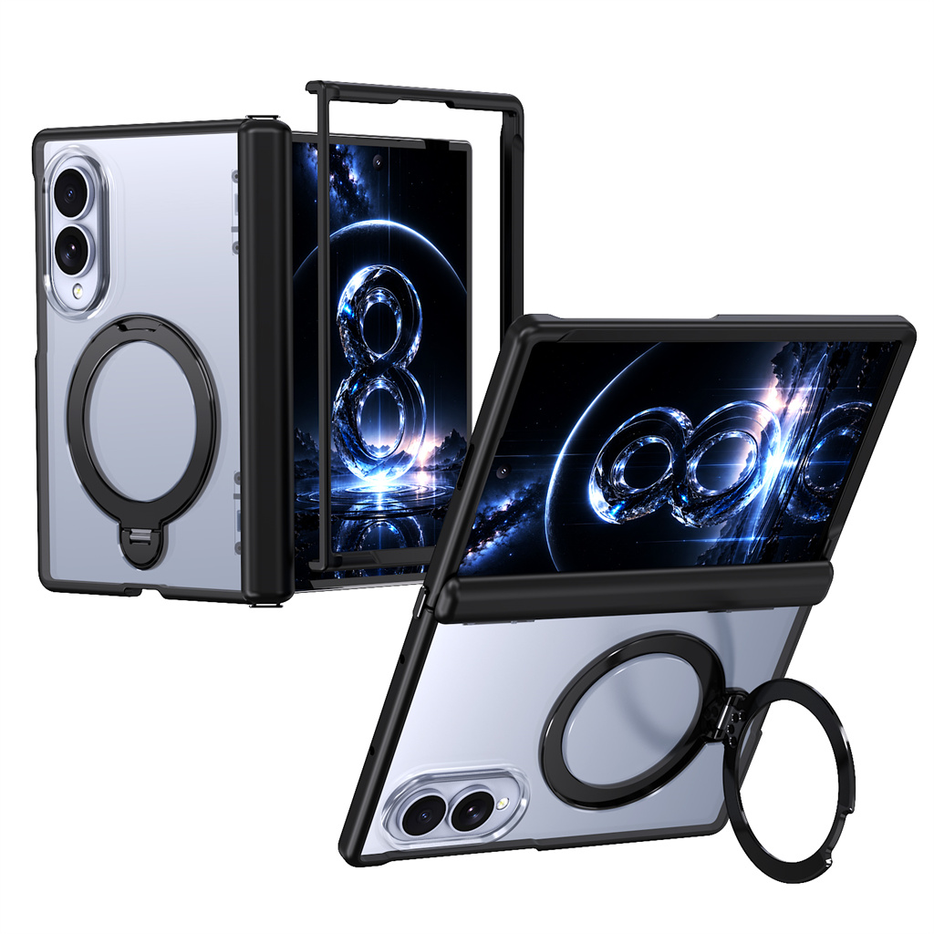 Kickstand Adjustable - เคสโทรศัพท์แม่เหล็กแบบด้านสำหรับ Magsafe พร้อมป้องกันบานพับ สำหรับ Samsung Z