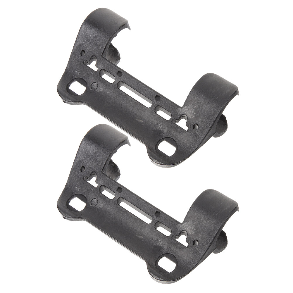 Bike Pump Frame Mount - ที่ยึดปั๊มลมสำหรับติดตั้งบนโครงจักรยาน 2 ชิ้น ขนาดกะทัดรัด น้ำหนักเบา คลิปพลาสติกสำหรับใช้กับจักรยานเสือหมอบและจักรยานเสือภูเขา