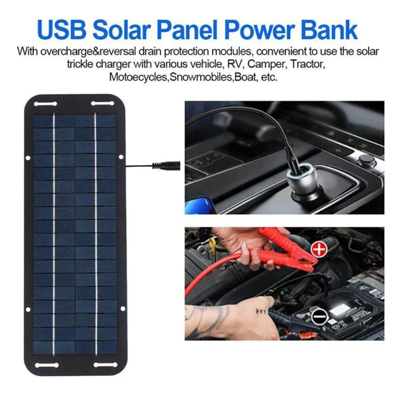 ชุดแผงโซลาร์เซลล์ 12V กันน้ำ I - Usb Charger Dynamo บทวิจารณ์และราคา