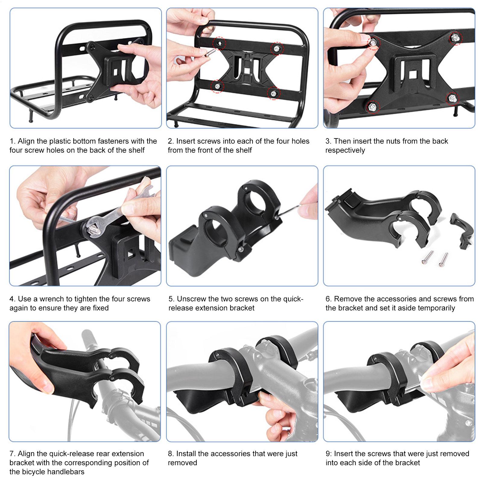แร็คจักรยานด้านหน้าแบบปลดเร็ว  - Cargo Rack Aluminum บทวิจารณ์และราคา