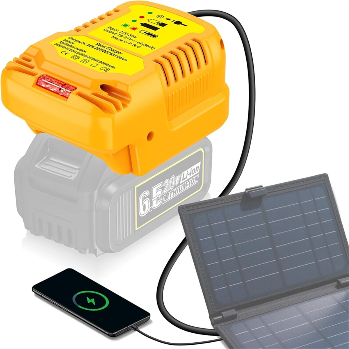 อะแดปเตอร์ชาร์จพลังงานแสงอาทิต - Usb Charger Dynamo บทวิจารณ์และราคา