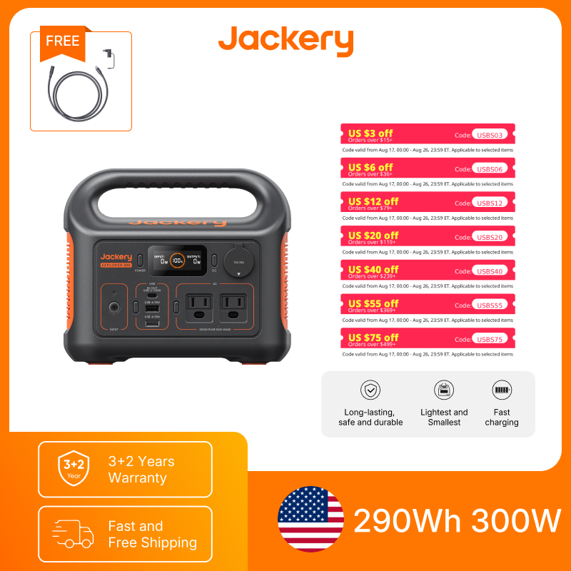 สถานีไฟฟ้าพกพา Jackery Explore - Usb Charger Dynamo บทวิจารณ์และราคา