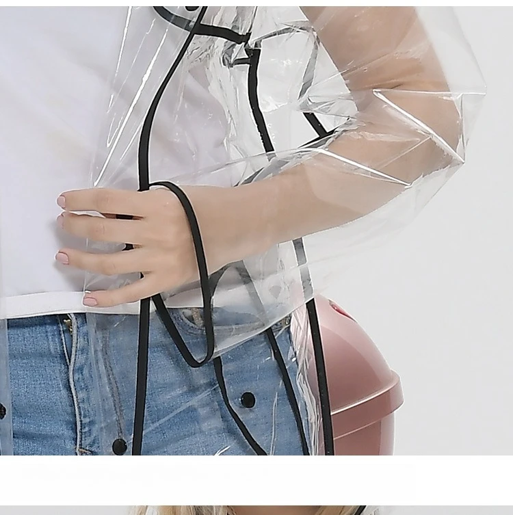 เสื้อกันฝนยาวแบบใส EVA พร้อมเข - Cycling To Commute บทวิจารณ์และราคา