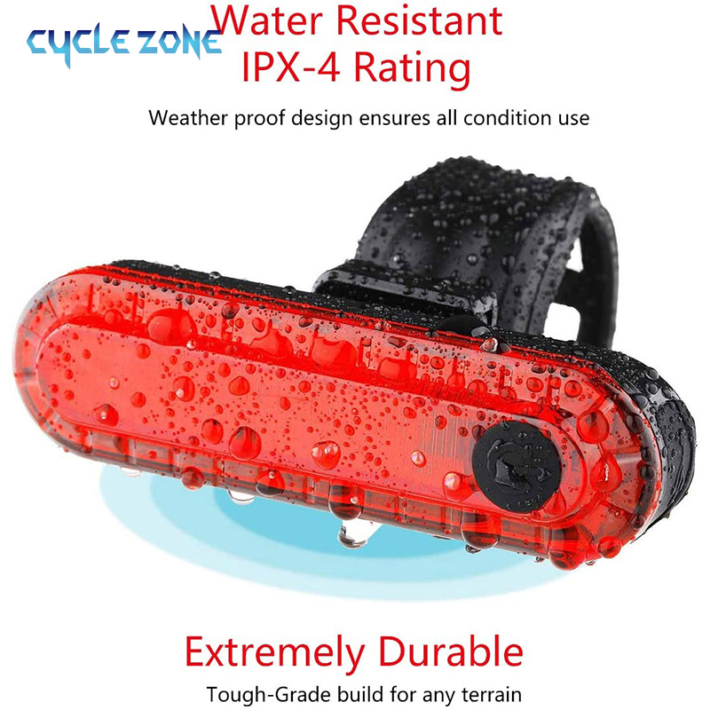 ไฟท้ายจักรยานด้านหลัง USB ชาร์ - Bike Light Front Rear บทวิจารณ์และราคา
